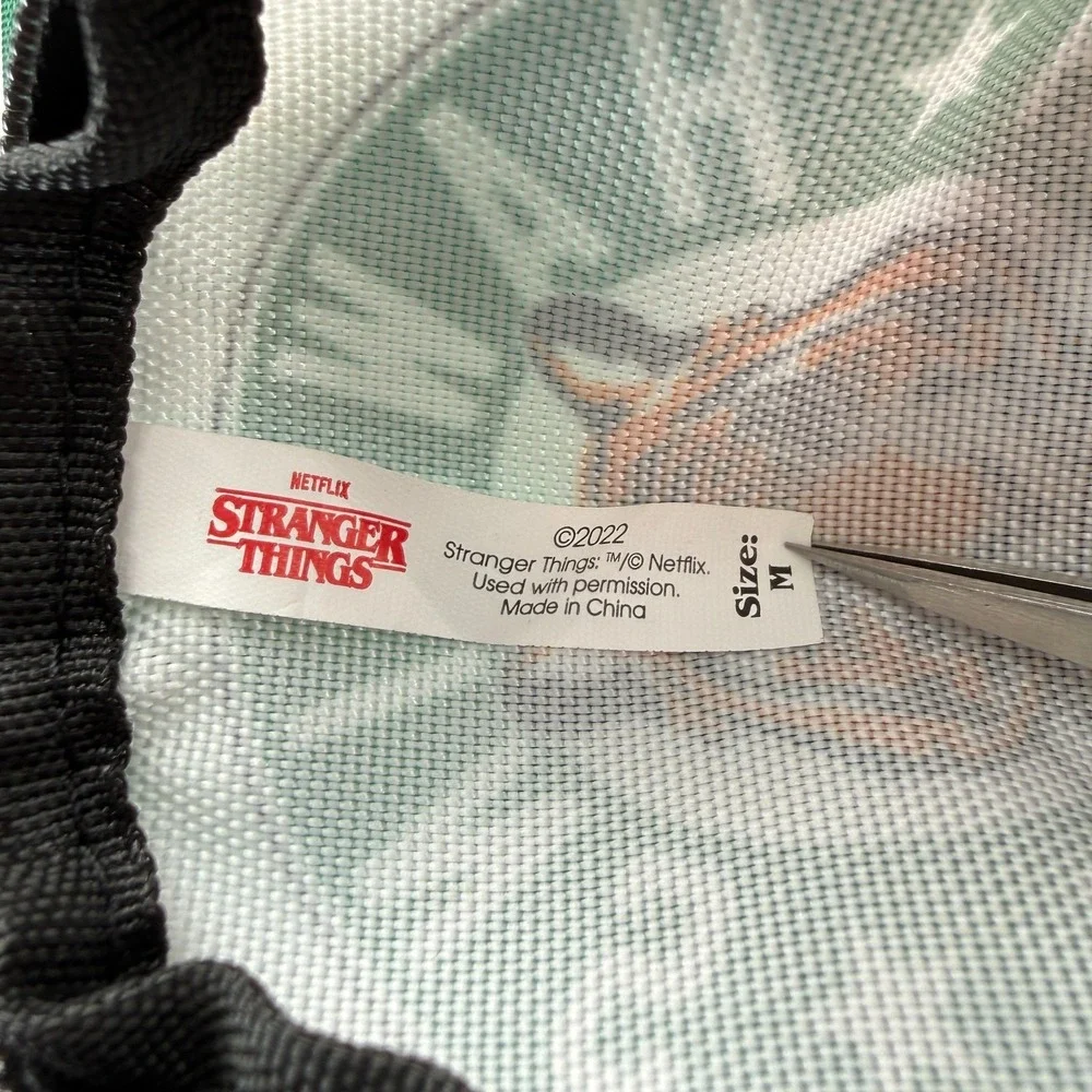 Stranger Things Hawkins High School Dog Backpack Harness Size Medium‎ Poop Bag